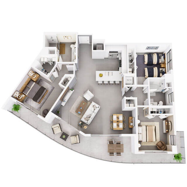 circ-residences-floorplan-3b-2b-1457sf circ residences floorplan 3b 2b 1457sf